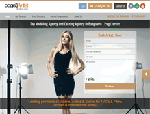 Tablet Screenshot of page3artist.com